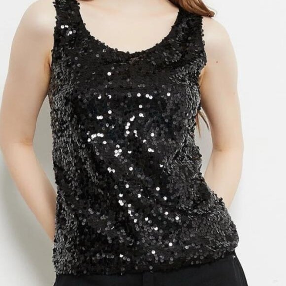 Anna Kaci Sequin Top Large - Picture 1 of 8
